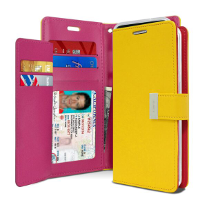 Goospery Rich Diary Wallet Case for Samsung Galaxy S8 Plus - Yellow